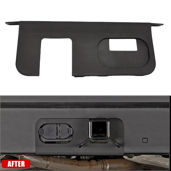 Black Rear Bumper Cover Plate with 4/7-Pin Connector Hitch For 22-25 Maverick