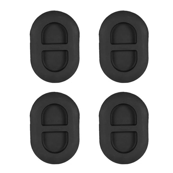 Black Rear Floor Pan Drain Plug Set - 4-Pack Small Rubber Plugs - Perfect Fit for Jeep Wrangler - Keep Your Vehicles Floor Pan Dry and Protected