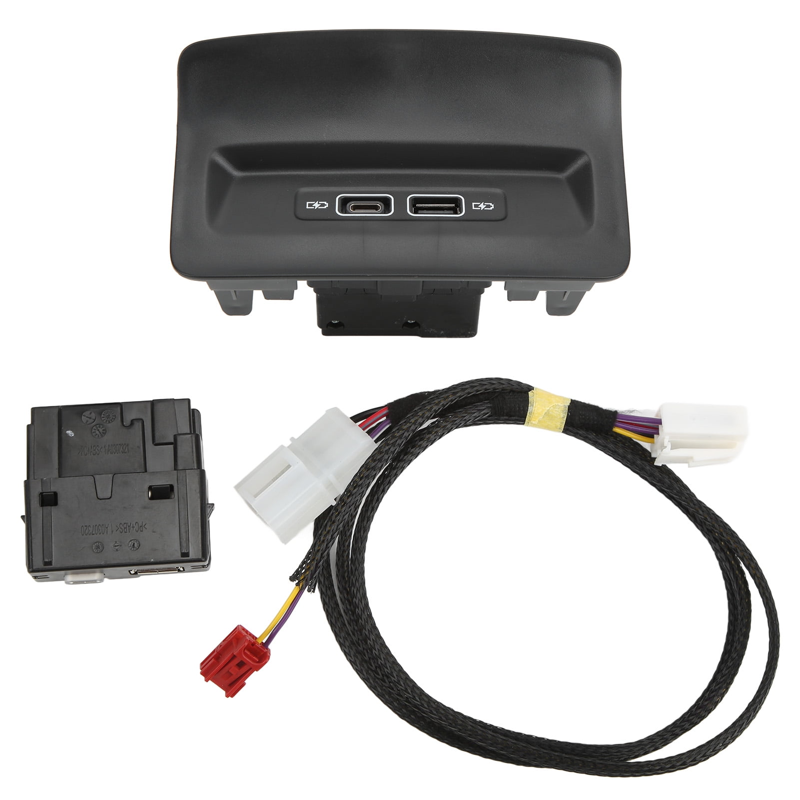 Black Rear Seat USB Charger Port Socket 5QD035726L Replacement For black-rear-seat-usb-charger-port-socket-5qd035726l-replacement-for