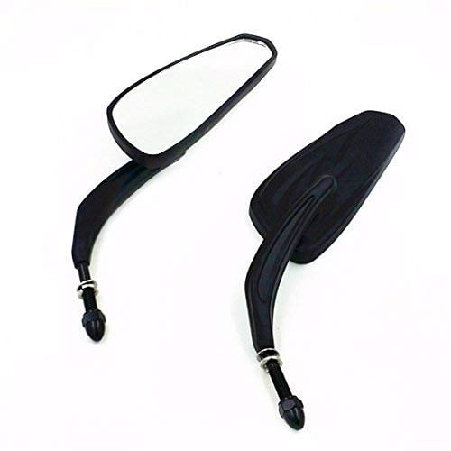 Black Rear View Reaview Side Mirror for Harley Dyna Motorcycle Touring Cruiser Chopper