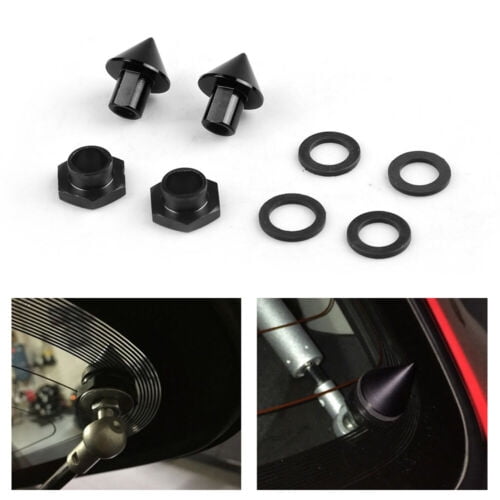 Black Rear Window Strut Hardware Kit For 92-95 Honda Civic 3Dr Hatchback EG6 CRV