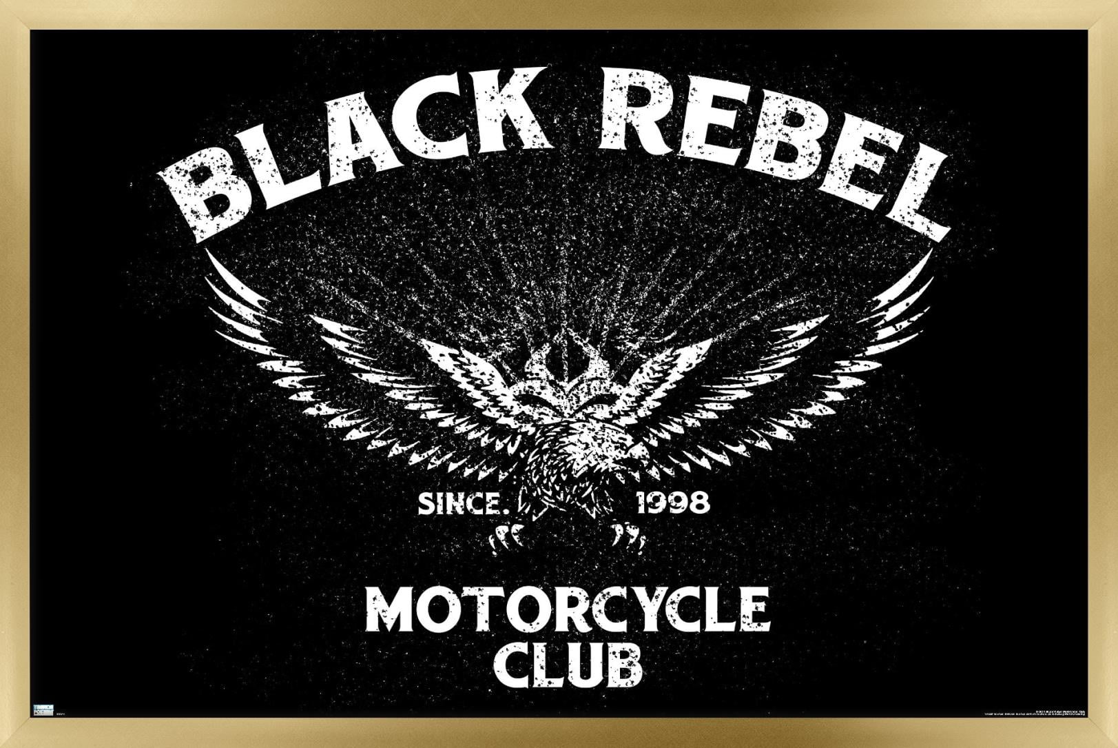 Black Rebel Motorcycle Club - Eagle Wall Poster, 22.375" x 34", Framed
