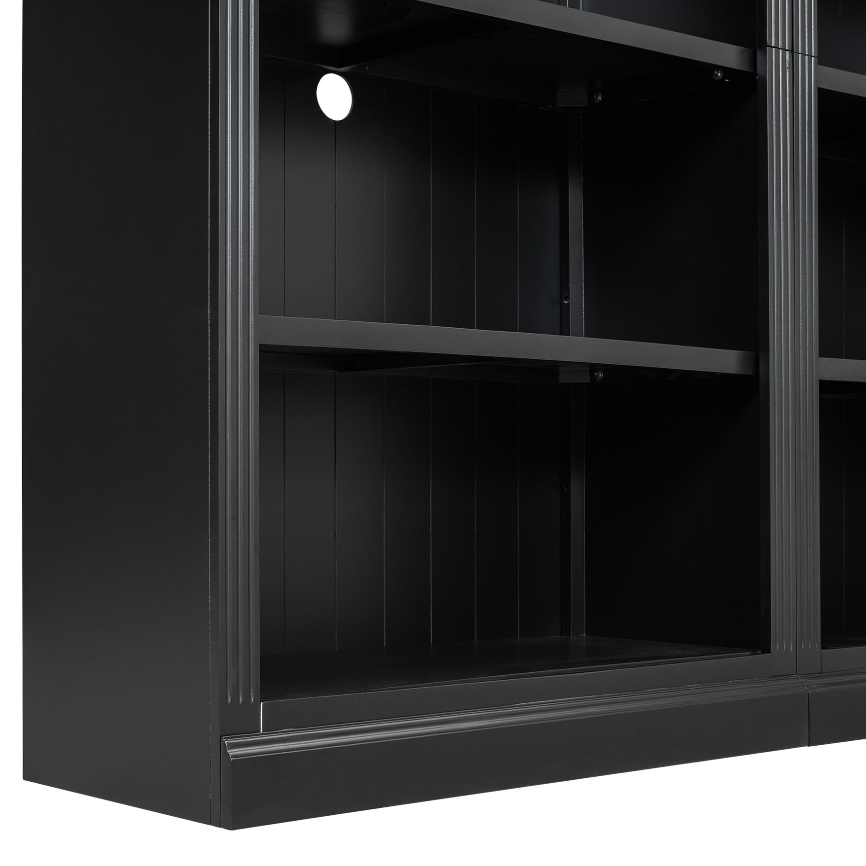 Rectangle Bookcase Black Rectangle Bookcase - 4 Adjustable Shelves - Study and Office ...