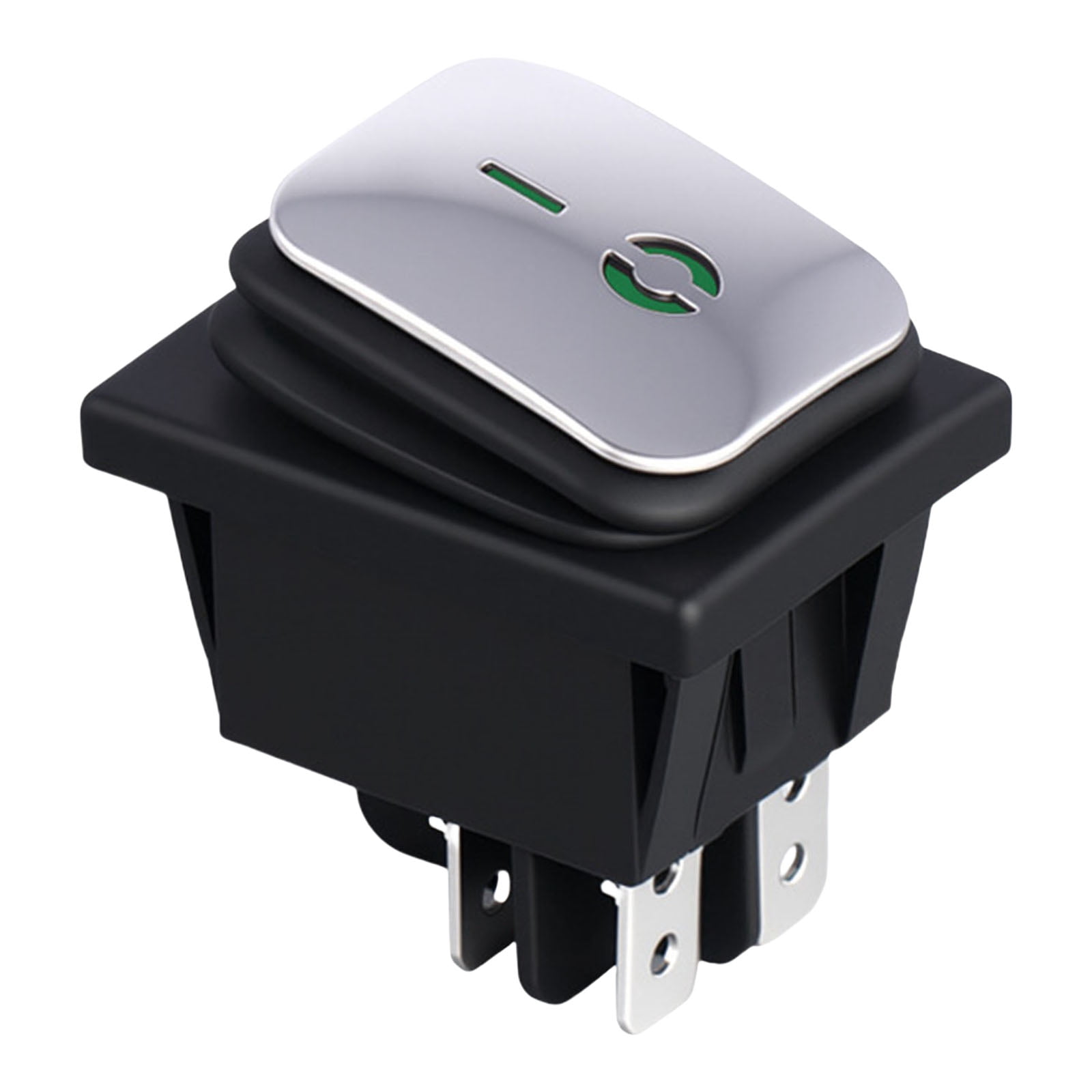 Rocker Indicator Black Rectangular IP65 Waterproof Rockers Switches 16A With Builts In ...