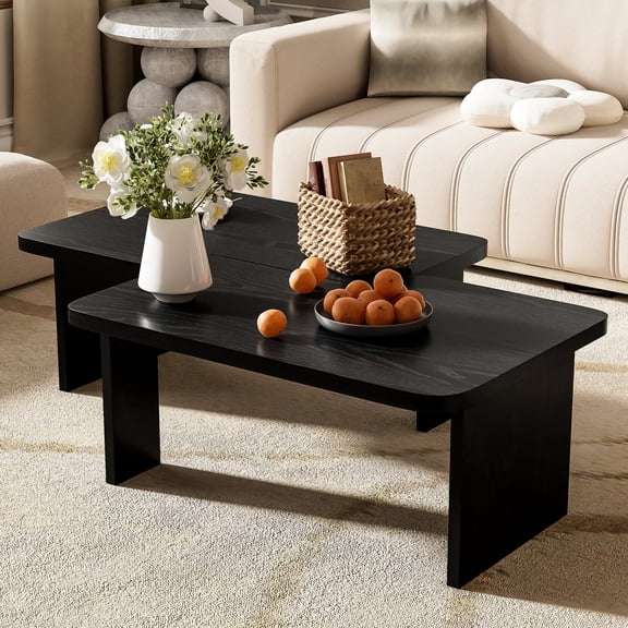 Black Rectangular - Modular and Freely Assembled - Living Room Use - Convenient Space Configuration and Sturdy Load - Bearing