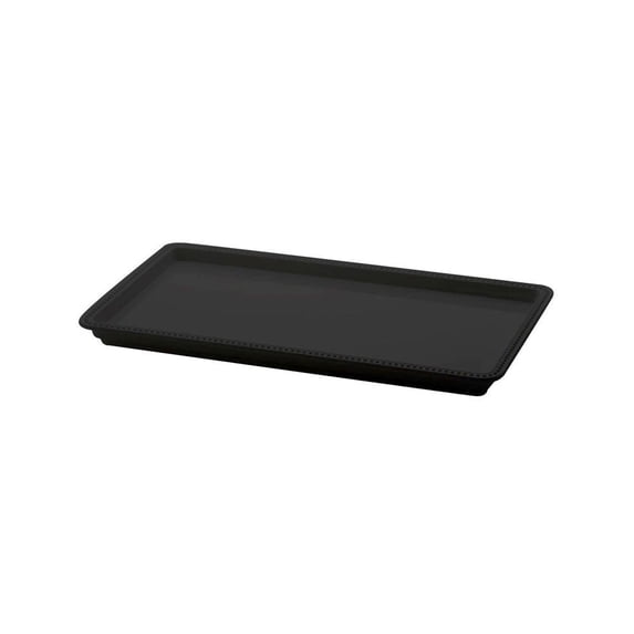 Black Rectangular Tray, 15" x 8" x 1"