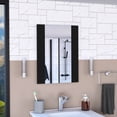thumbnail image 1 of Black Rectangular Vanity Mirror | Ideal for Makeup Studios | Made of Particle Board | Addresses Lack of Professional Reflection, 1 of 2