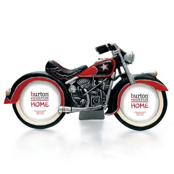 Black & Red Blitz: Classic Motorcycle Picture Frame|burton+Burton