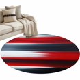 thumbnail image 1 of Black And Red Brush Round Area&nbsp;Rug 3ft Modern Art Classic Non-Slip&nbsp;Washable Circle Rugs Soft Felt Indoor Floor Mat for Bedroom Kitchen Living Room Bathroom, 1 of 9