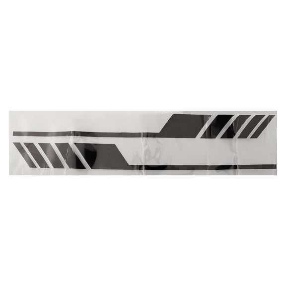 Black+Red Car Door Side Sticker Reflective Vinyl Decal Waterproof 58X12 9Cm Fangkenuo