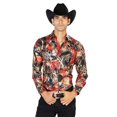 thumbnail image 1 of Black Red Casual Long Sleeve Shirt 43569, 1 of 1