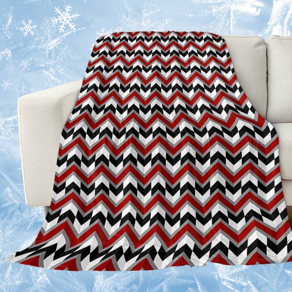 Black Red,Cooling Blanket,Lightweight Breathable Summer Throw Blanket with Double Sided Cold Effect,Abstract Minimalist Geometric Lines Stripes Art Picnic Blankets Bed Sheet for Hot Sleepers 30"x40"