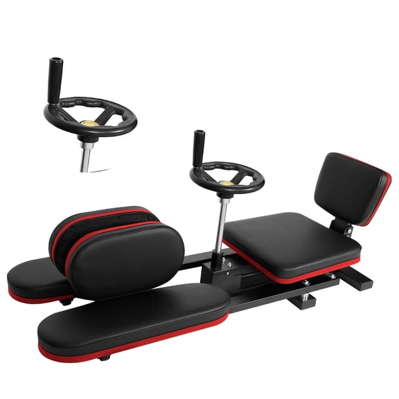 Black with Red Edge Trainer, 330lb Heavy Duty, Adjustable Stretcher, Leg Stretching Machine, Core Flexibility Device, for Studio, Workout Room, Recovery