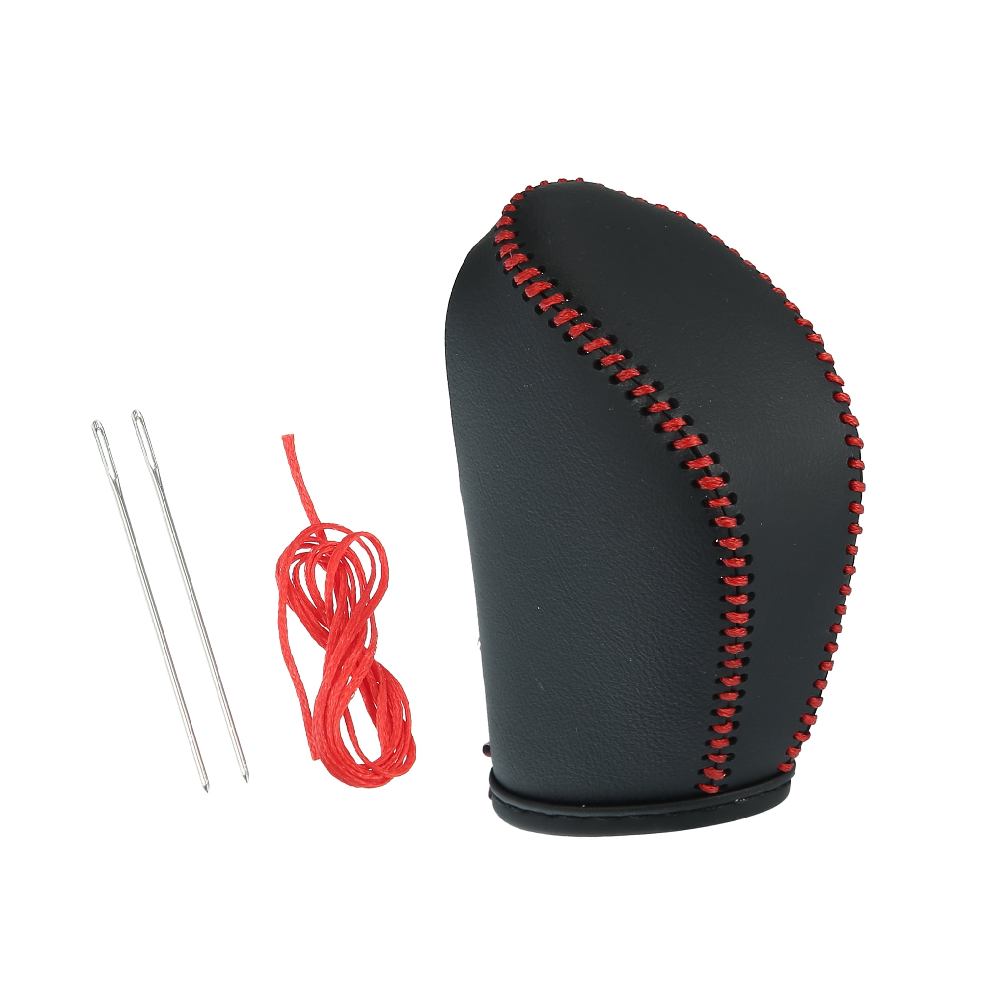 Black Red Gear Shift Knob Cover Automatic Transmission Boots Shifter