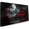 thumbnail image 1 of Black Red Japanese XXL Mouse Pad - 35.4x15.7 Inch Design Style, Extended Large Gaming Mousepad, Non-Slip Rubber Base, Stitched Edges, Perfect for Home Office, 1 of 6