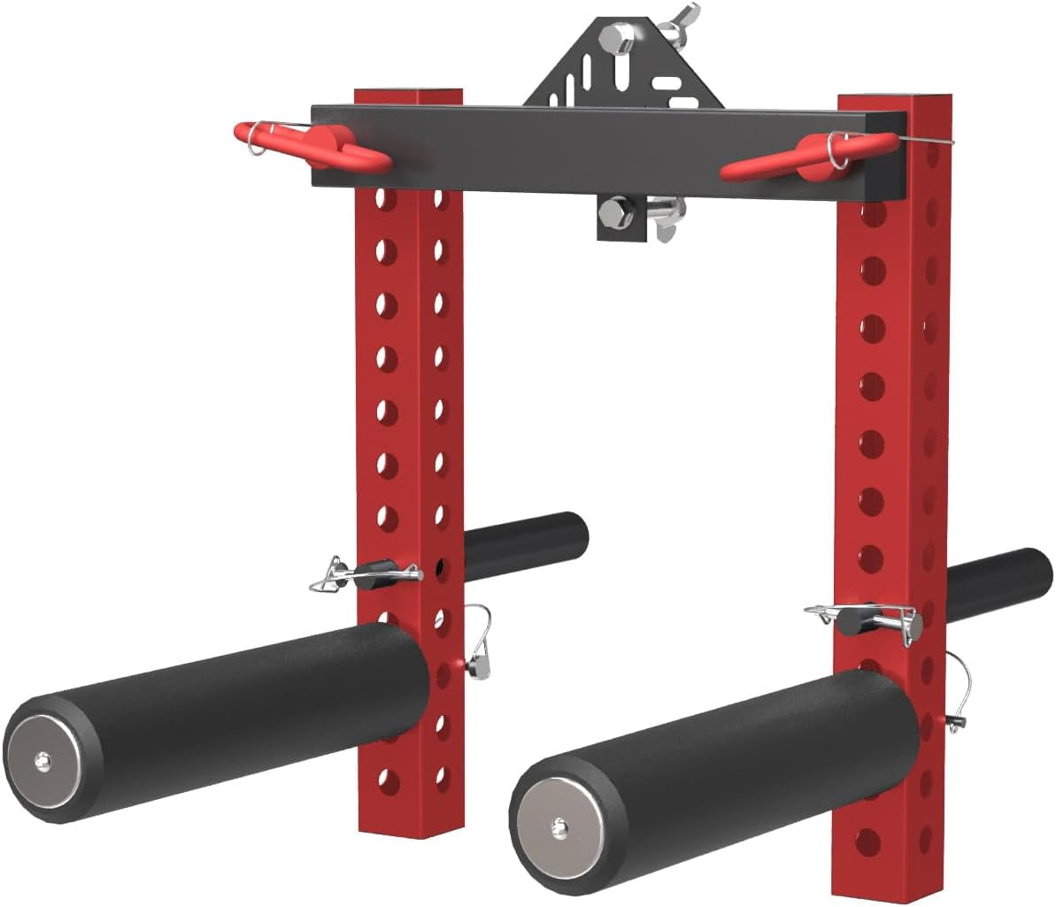 Shoulder Attachment Rig Rack Black and Red Lateral Raise Attachment,Plate Loaded Deltoid and ...