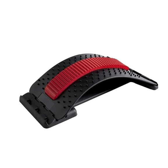 Black & Red Multi-Level Lower Back Stretcher Machine, Back Traction