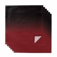 thumbnail image 1 of Black Red Ombre Cloth Napkins, Modern Abstract Art Gradient Washable and Reusable Dinner Napkins Set of 6, Table Napkin for Kitchen Party Birthday Wedding Hotel Housewarming 20"x20", 1 of 8