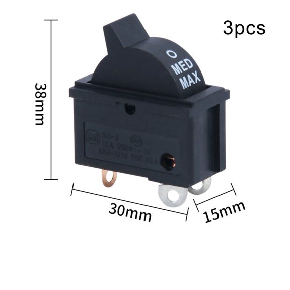 Black, Red Power Switch Better Conductivity Black And Red Colors Flame Retardant Material Home Appliance Switch