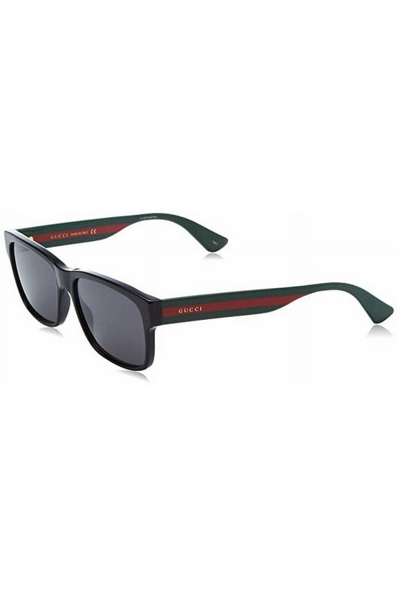 Black Red Stripe Ladies Sunglasses - GG0340S-006