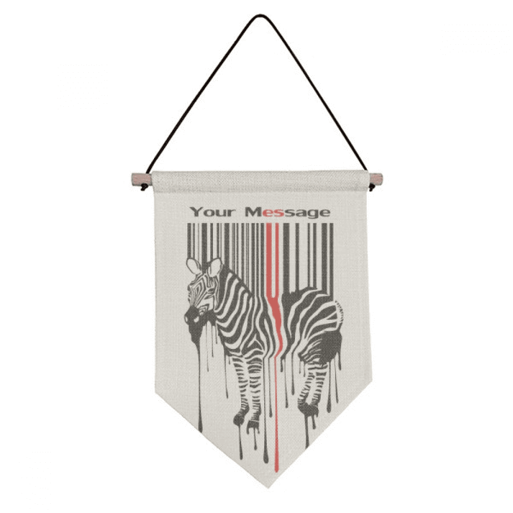Black Red Striped Code Graffiti Pinto Canvas Flag Hanging Wall Art ...