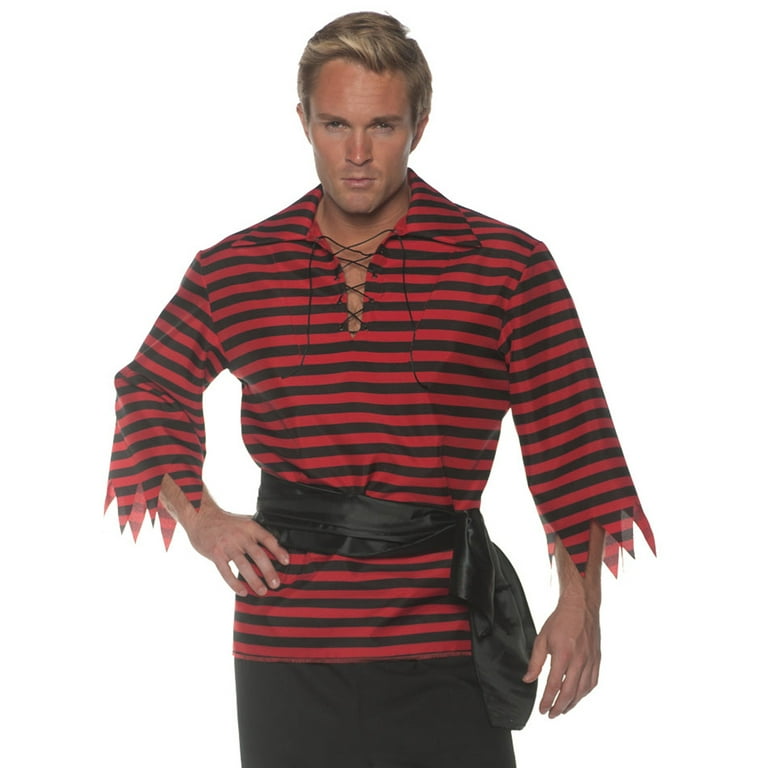Pirate Shirt Dark Red Adult Pirate Shirt Dark Red Adult