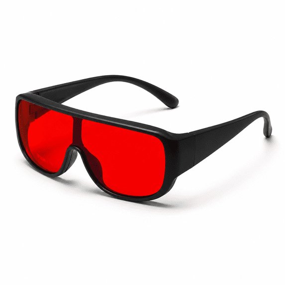 Black Red TR90 Frame Fit Over Blue Green Light Blocking Sunglasses for ...