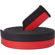 Black Red Taekwondo Belt Polyester Martial Arts Belt Judo Karate TKD Aikido Uniform Ranking Belt Long Soft Universal Fit Belts Jiu Jitsu for Perfomance Sports Training Equipment 9.18ft diy