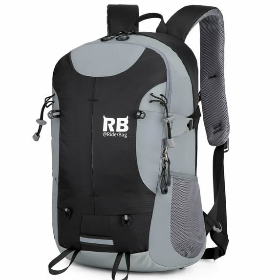 Riderbag Hi Vis Reflective Bike Motorcycle Backpack Black