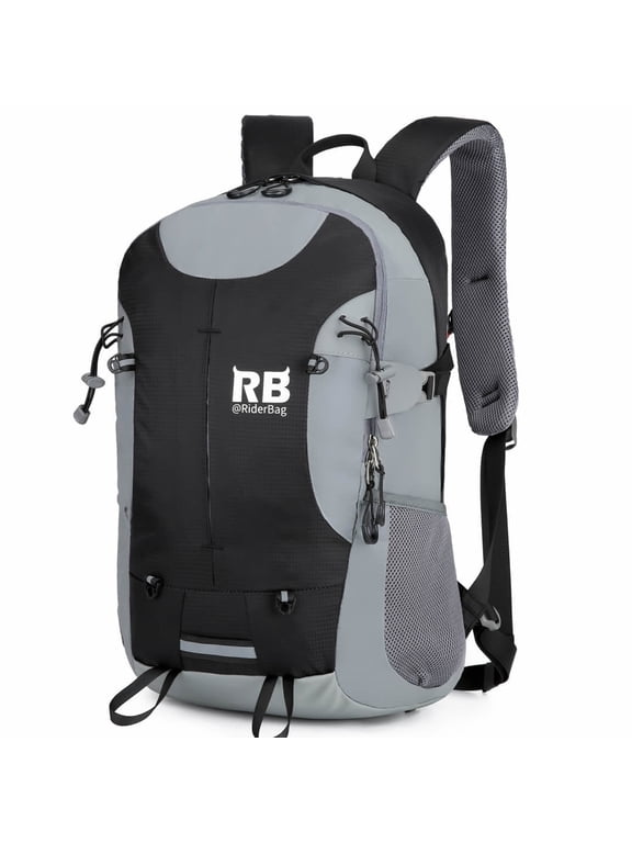 Riderbag Hi Vis Reflective Bike Motorcycle Backpack Black