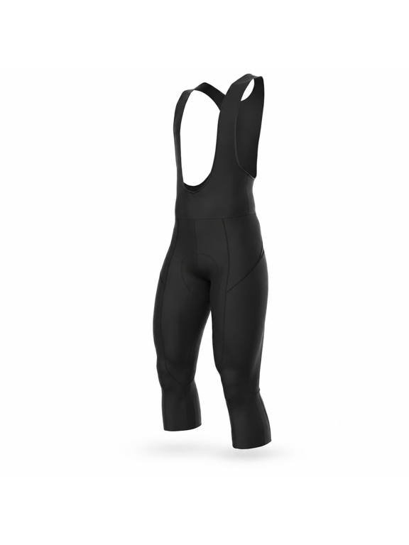 Black/Reflector 3X-Large Men's Elite Thermal Cycling 3/4 Bib Tights Knicker