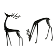 thumbnail image 1 of Black Reindeer Statues Christmas Decorations, Xmas Deer Figurines Christmas Table Decor,Modern Xmas Figurines,Vintage Standing Deer for Centerpieces,Elegant Indoor Holiday Decor (Looks Up+Looks Down), 1 of 10