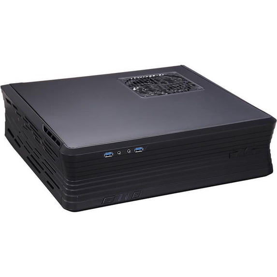 Black Reinforced Plastic Outer Shell, Steel Body Mini-ITX Computer Case ...