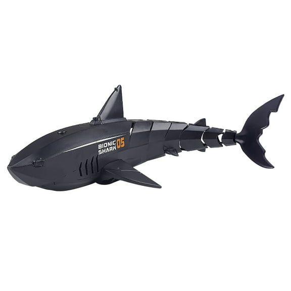 Black Remote Control Charging Shark Toy Black Swimming Simulation Rocking Megalodon Rc Fish For Kids