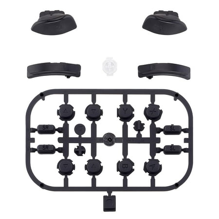 Black Replacement ABXY Direction Keys SR SL L R ZR ZL Button w/Tools for Nintendo Switch/OLED Joycon