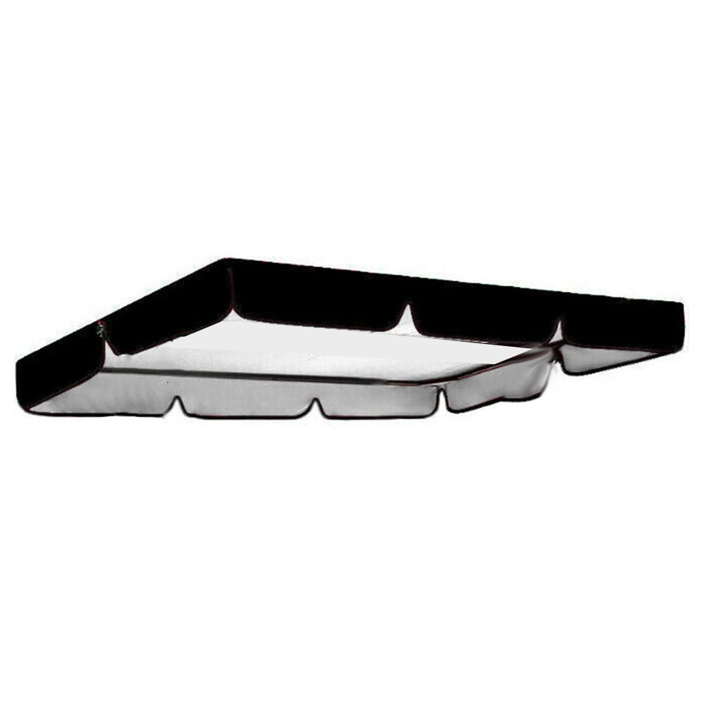 Black Replacement Canopy for Swing for Seat 2 Or 3 Seater Garden Swing