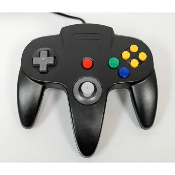 Black Replacement Controller for Nintendo N64 by Mars Devices