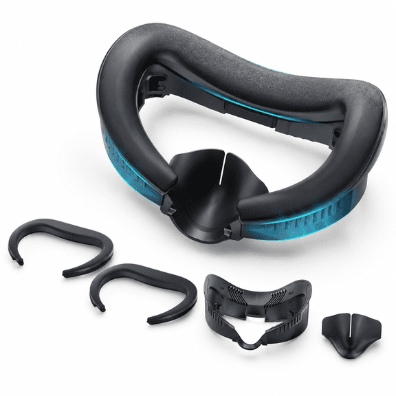 Black Replacement Face Pad for Meta Quest 3, Reduces Overheating for VR Gaming