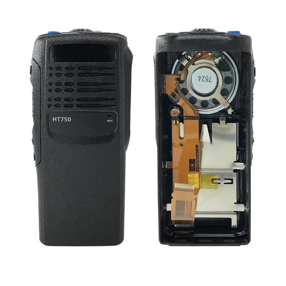 Black Replacement No-Keypad Housing Case Front Cover with Speaker Compatible with HT750