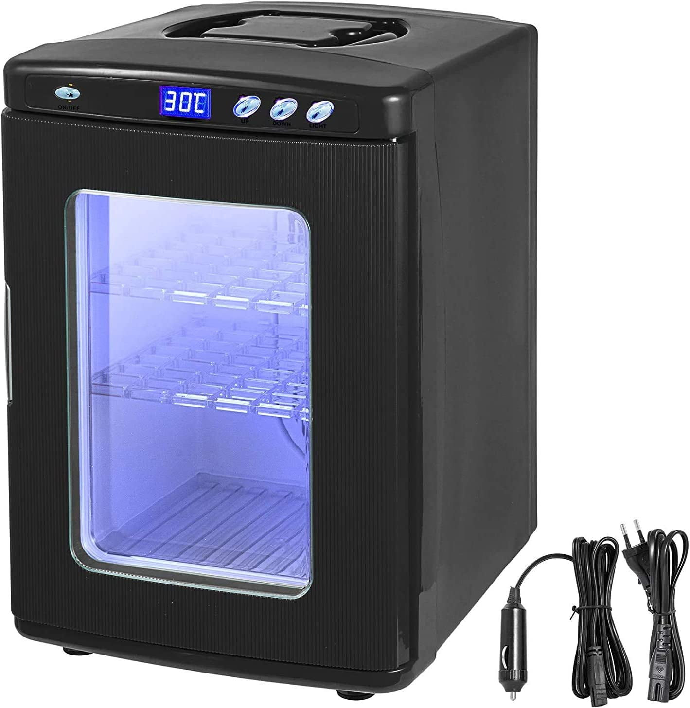 Black Reptile Egg Incubator 25L Capacity Mini Digital Incubator