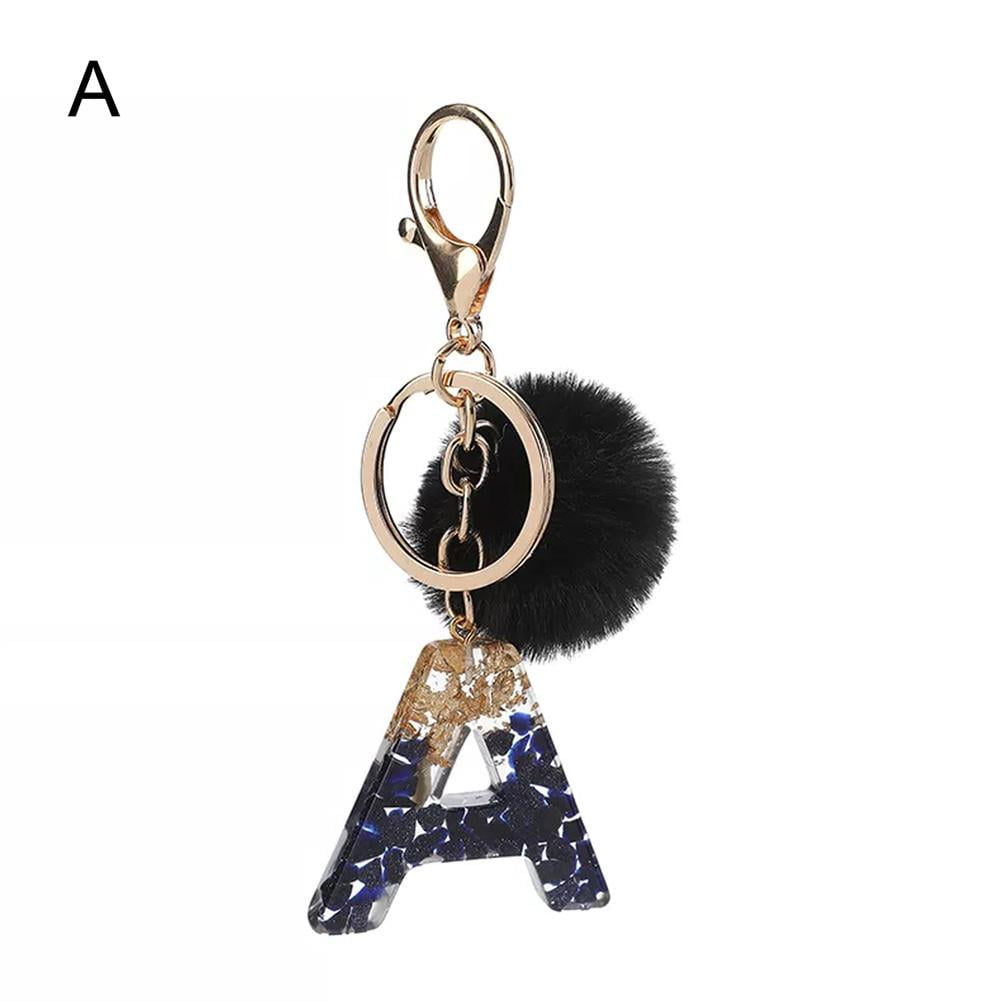 Letter Keychain – Black Queen Boutique