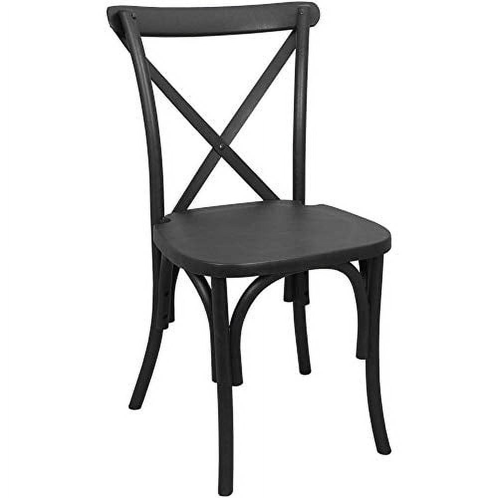 Black Resin XBack Chair