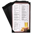 thumbnail image 1 of Black Restaurant Menu Cover Holders (12 Pack), 1 of 9