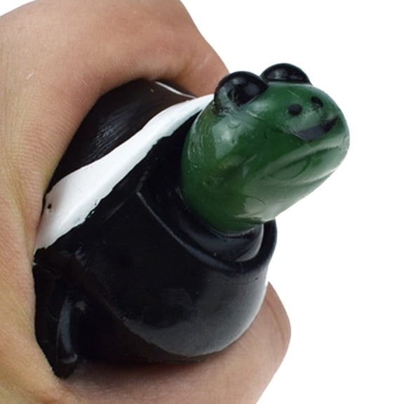 Black Retractable Head Squeeze Turtle Toy For Kids Stress Relief And Decompression Cute Animal