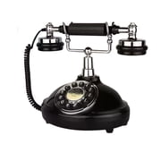 Black Retro Phone, TelPal Corded Landline Telephone for Home/Office/Hotel, Old Fashion Vintage Telephone with Last Number Redial, Wired Antique Phone Gift for Seniors