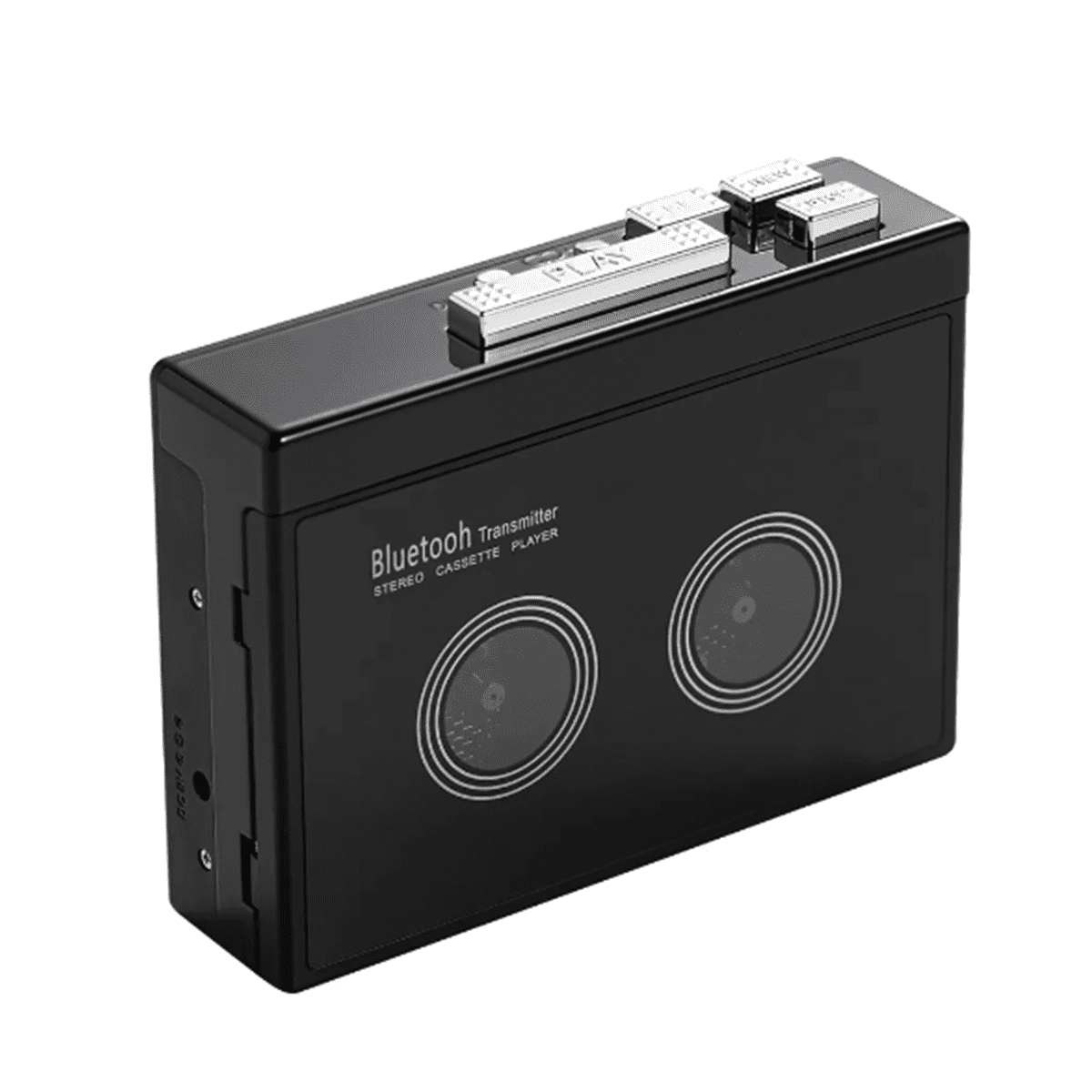 Black Retro Stereo Cassette Player Walkman Cassette Tape Music Audio