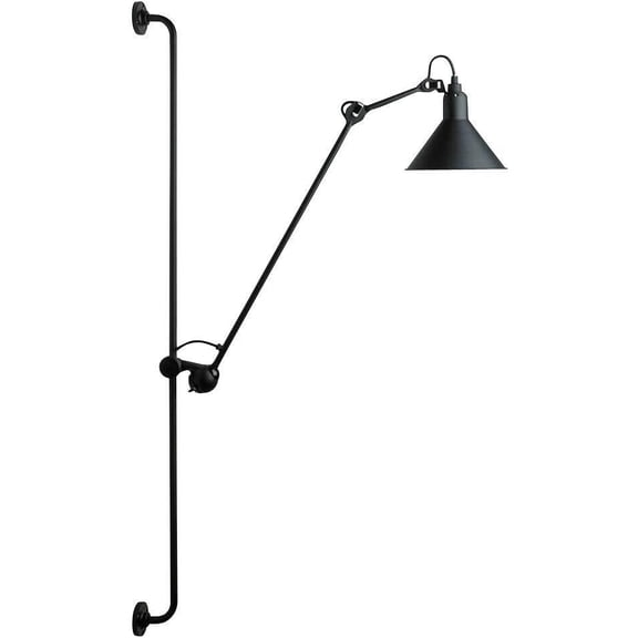 Black Retro Style Bedside Reading Lamp Adjustable Long Arm Wall Sconce Lamp LED Bedroom Bedside Reading Light Fixture for Bedroom, Study Room, Dining Room, Hotel