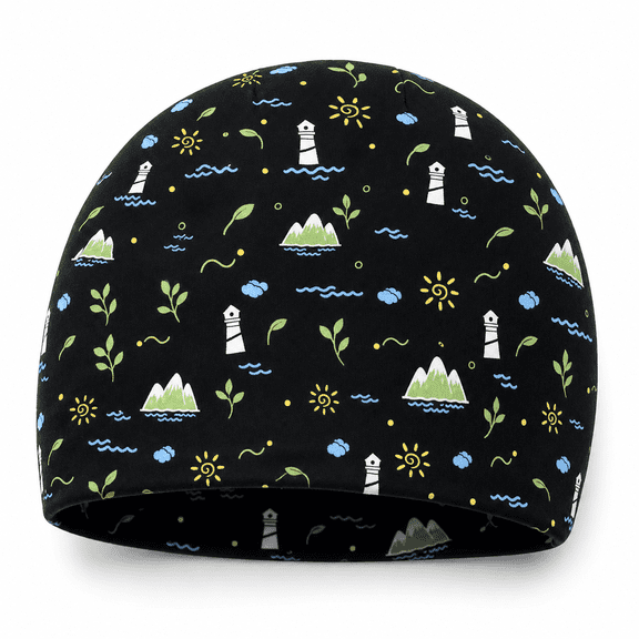 Black Reusable Solid Gel Cold Cap for Chemo and Head Discomfort