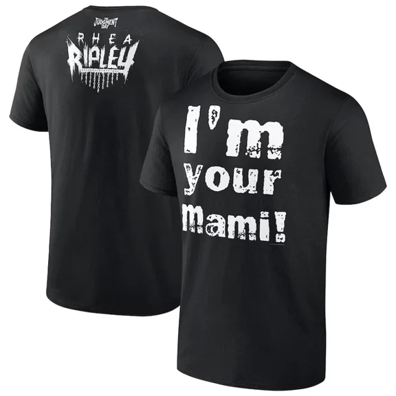 Black Rhea Ripley I'm Your Mami WWE T-Shirt ,Black Color,Size XL