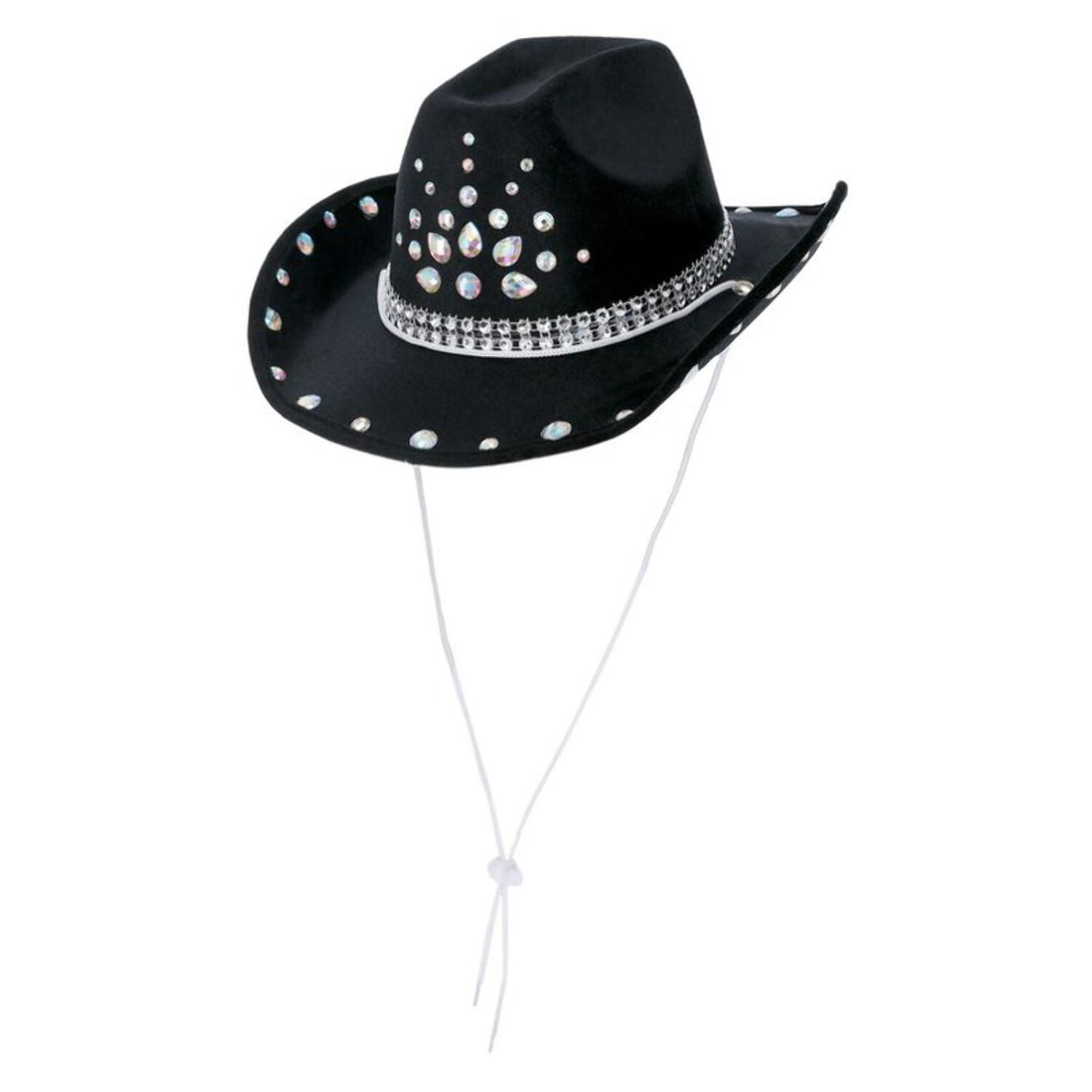 Black Rhinestone Cowboy Hat Adult Black Rhinestone Cowboy Hat Adult